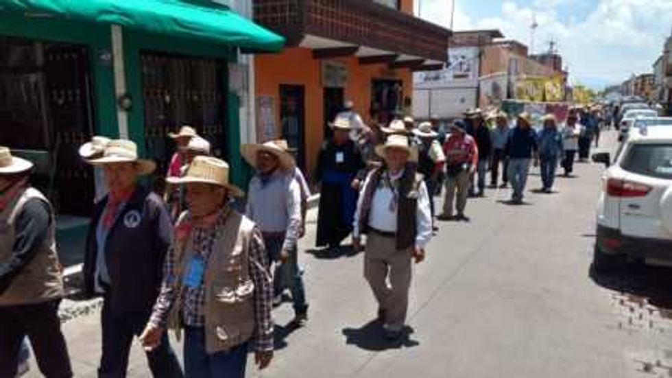 peregrinos camino al tepeyac san juan del rio