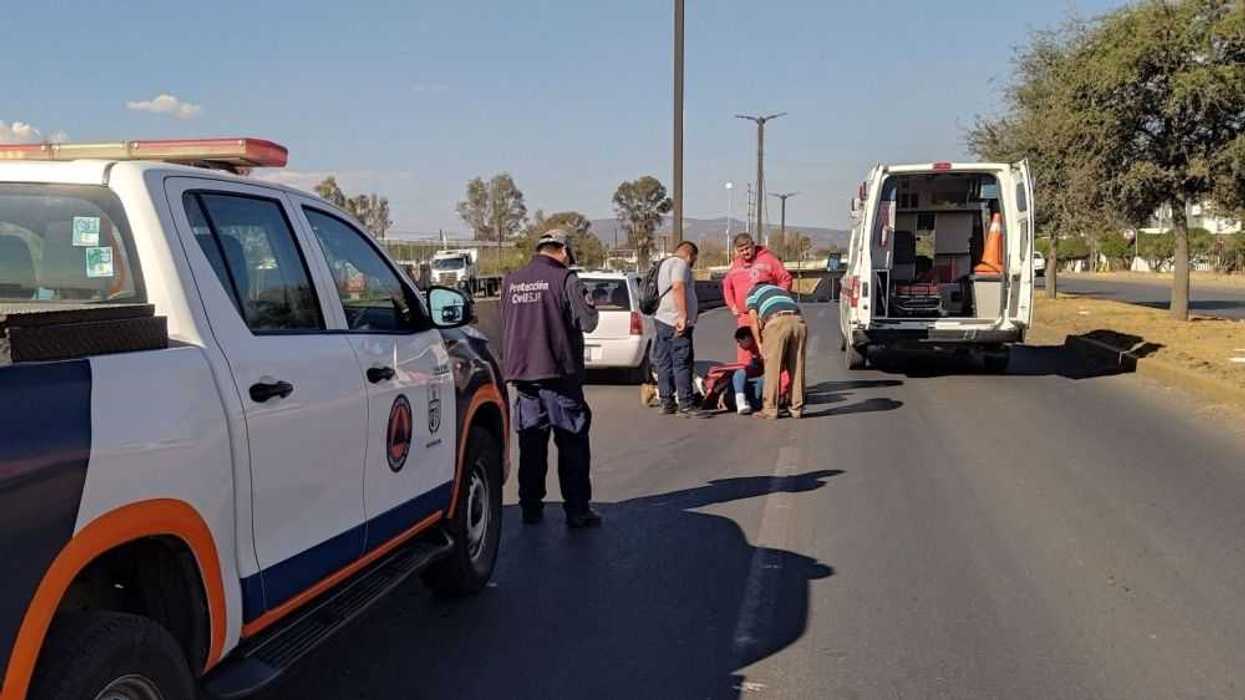 Persona Atropellada en la Carretera San Juan del Río-Xilitla.