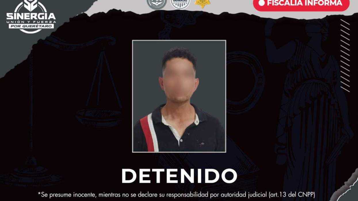 Personal de la Fiscalía asegura a hombre requerido por robo en cumplimentación de orden de aprehensión.