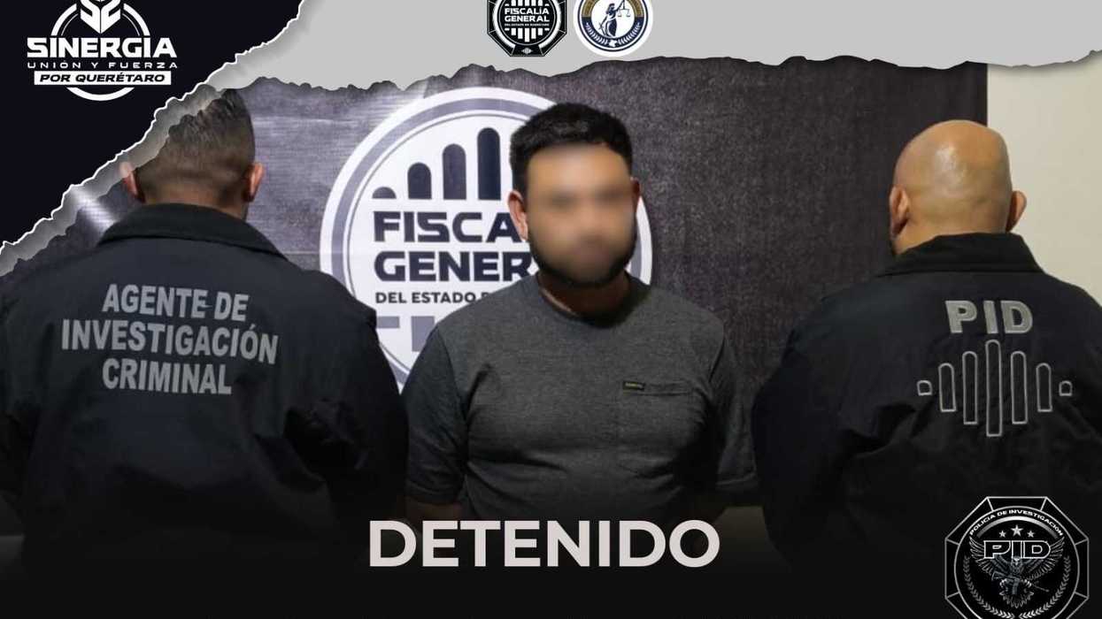 PID traslada a hombre detenido por orden de aprehensión de Guanajuato en Querétaro