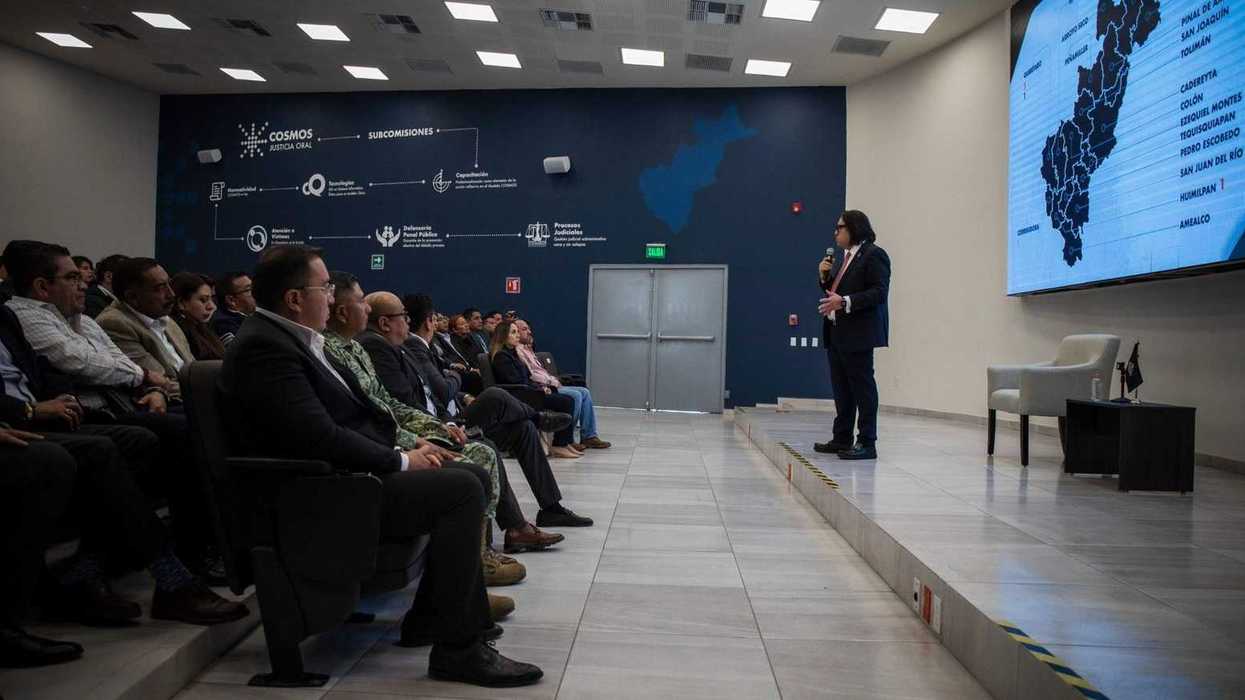 Plática de prevención del delito de extorsión en Querétaro organizada por la Fiscalía General del Estado con participación de empresarios y autoridades de seguridad