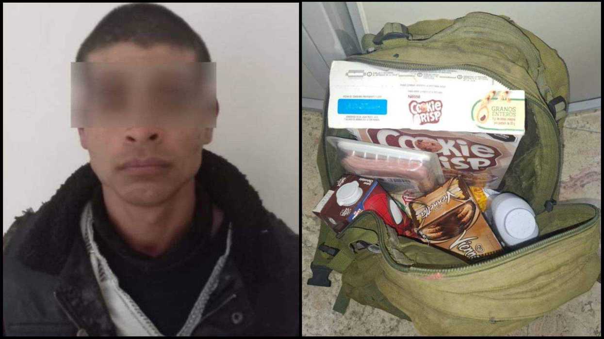 Policía asegura a presunto responsable del robo en farmacia de Ranchos Unidos.