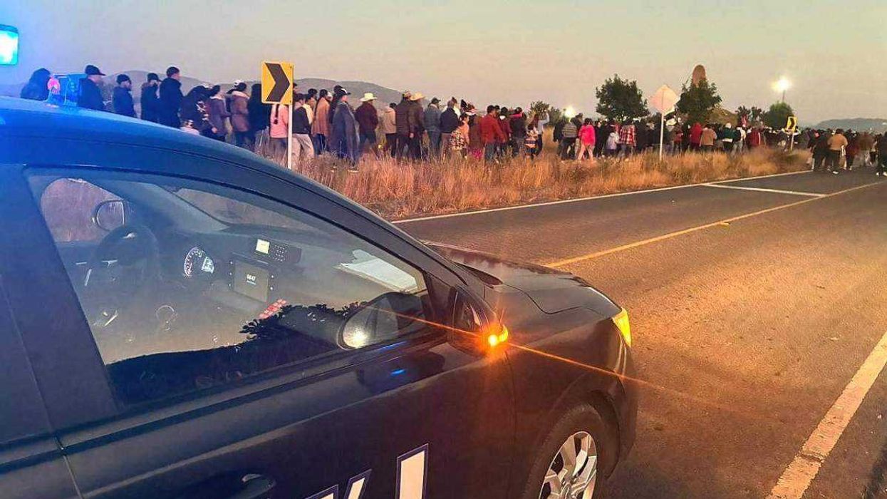 Policía Municipal de Huimilpan durante el operativo de acompañamiento. Foto: SSPM Huimilpan.