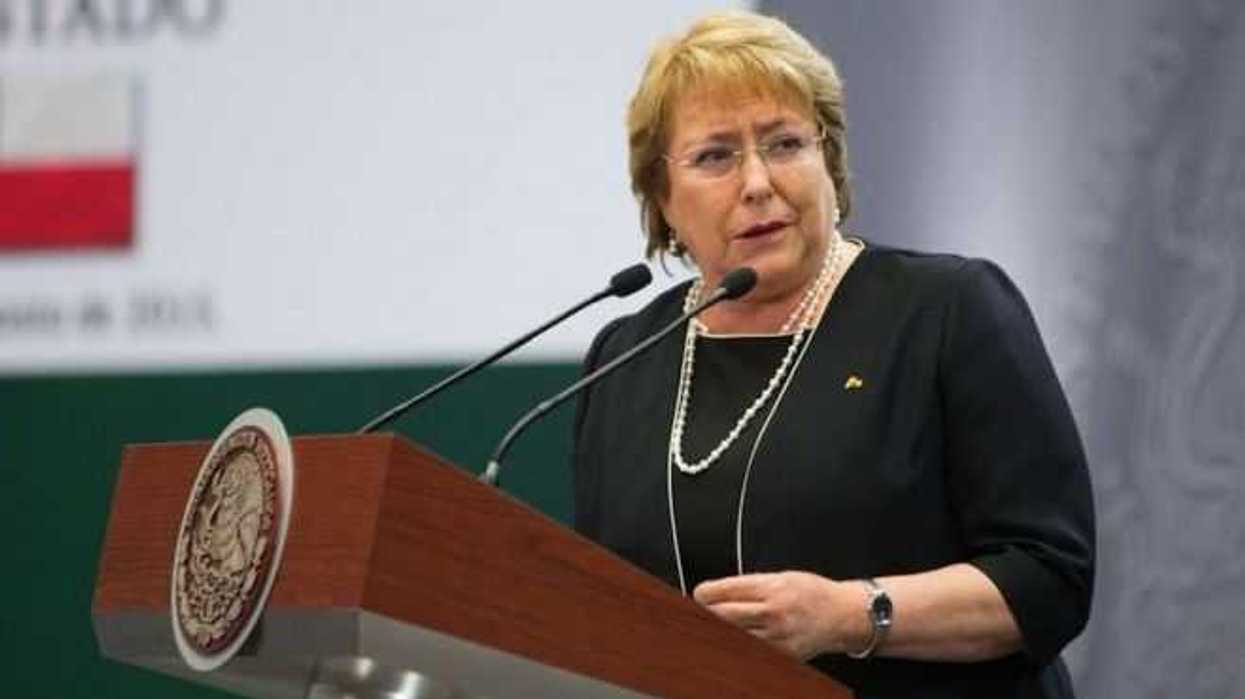 Presidenta de Chile, Michelle Bachelet.