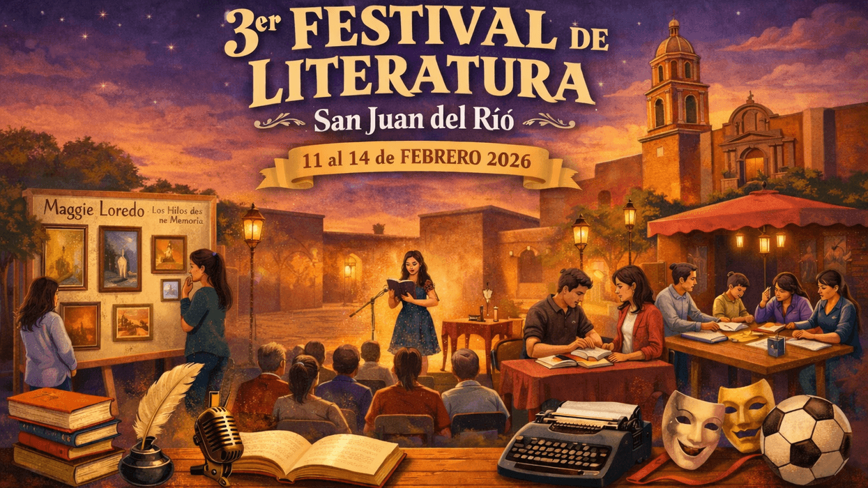 Programa completo del 3er Festival de Literatura de San Juan del Río Querétaro del 11 al 14 de febrero de 2026