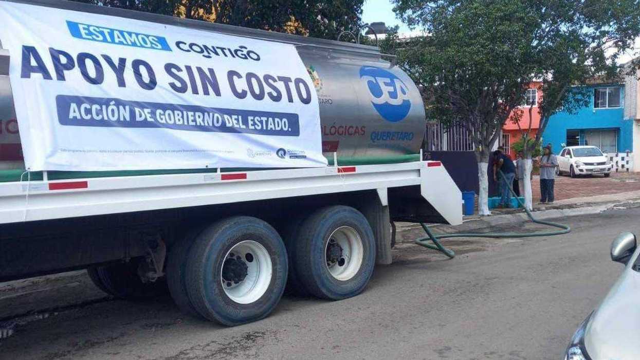 Querétaro despliega 60 pipas por contingencia de agua federal.