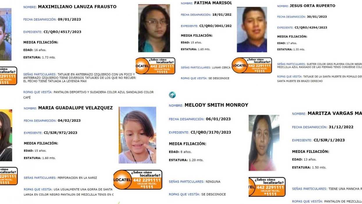 Querétaro registró 33 menores desaparecidos en 2023.