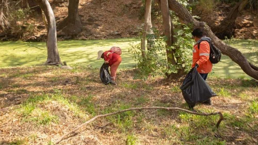 Realizan mantenimientos a ribera del Río San Juan.