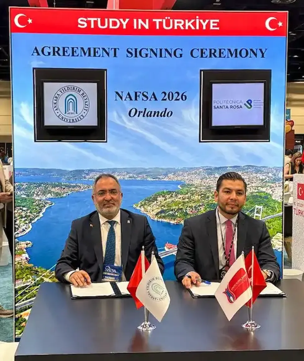 Rectores de Ankara Yildirim Beyazit University y la Polit\u00e9cnica de Santa Rosa firman un acuerdo acad\u00e9mico