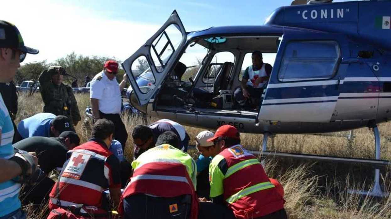 Rescate de persona en una zanja