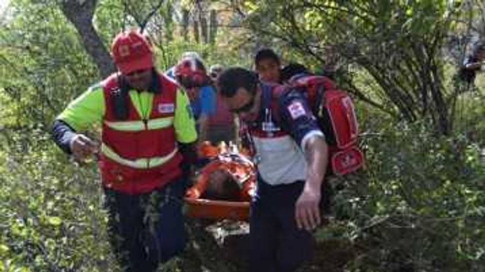 Rescate de persona en una zanja