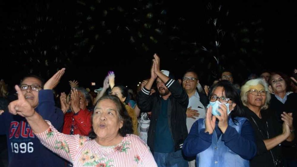 Roberto Cabrera presidió concierto en el parque 'Las Garzas'.