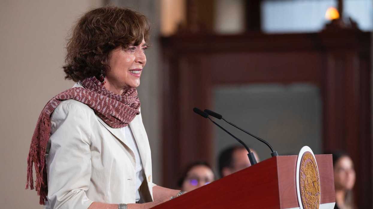 Rosaura Ruiz Gutiérrez y Violeta Vázquez-Rojas presentan las Cátedras de la Diáspora Mexicana en la conferencia matutina de Palacio Nacional