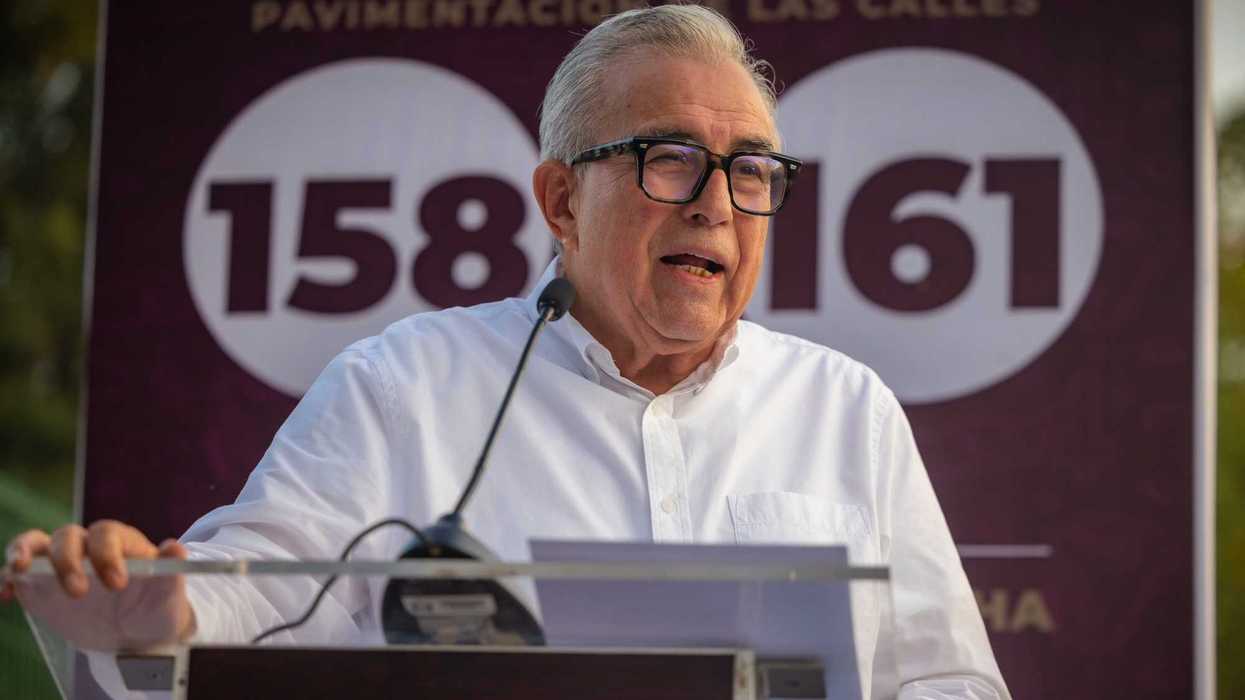 Rubén Rocha Moya en mensaje grabado tras pedir licencia como gobernador de Sinaloa