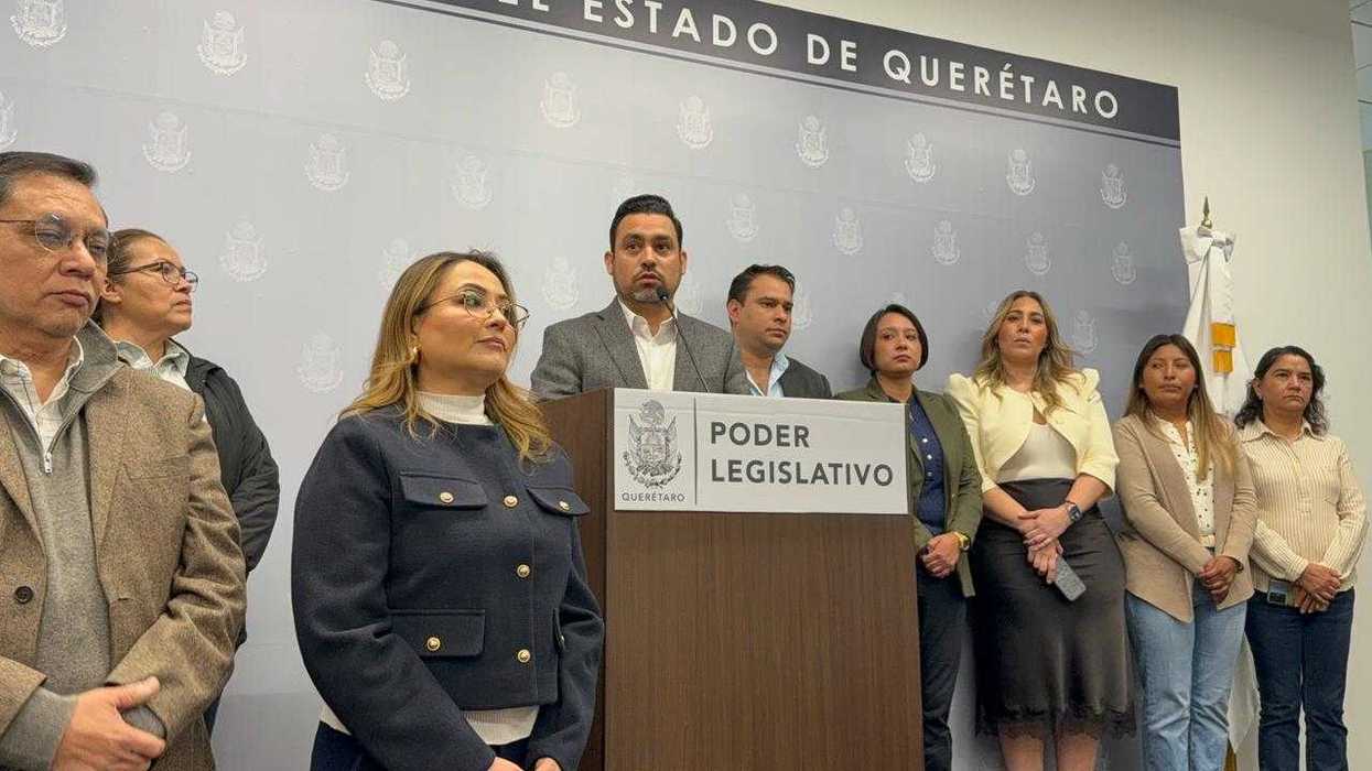 Rueda de prensa de bancada de Morena en Congreso de Querétaro sobre reforma judicial al Poder Judicial local 2026