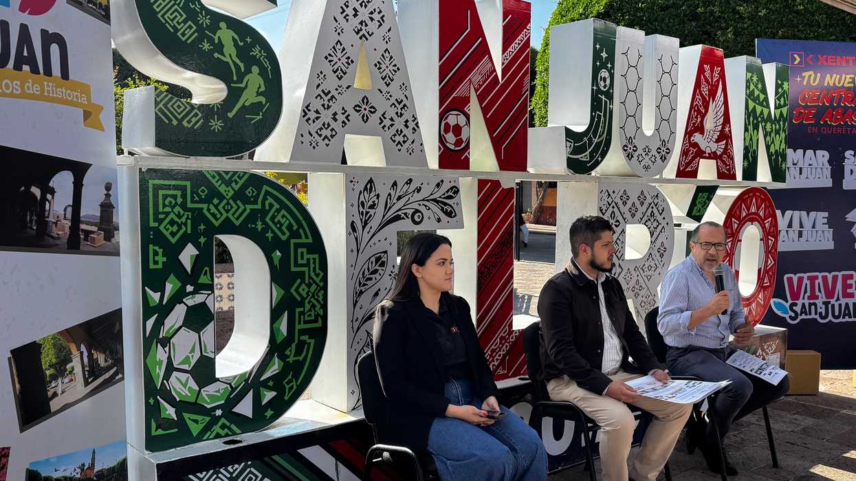 Rueda de prensa de la convocatoria Vive San Juan, rumbo a nuestros 500 años de historia, en San Juan del Río.