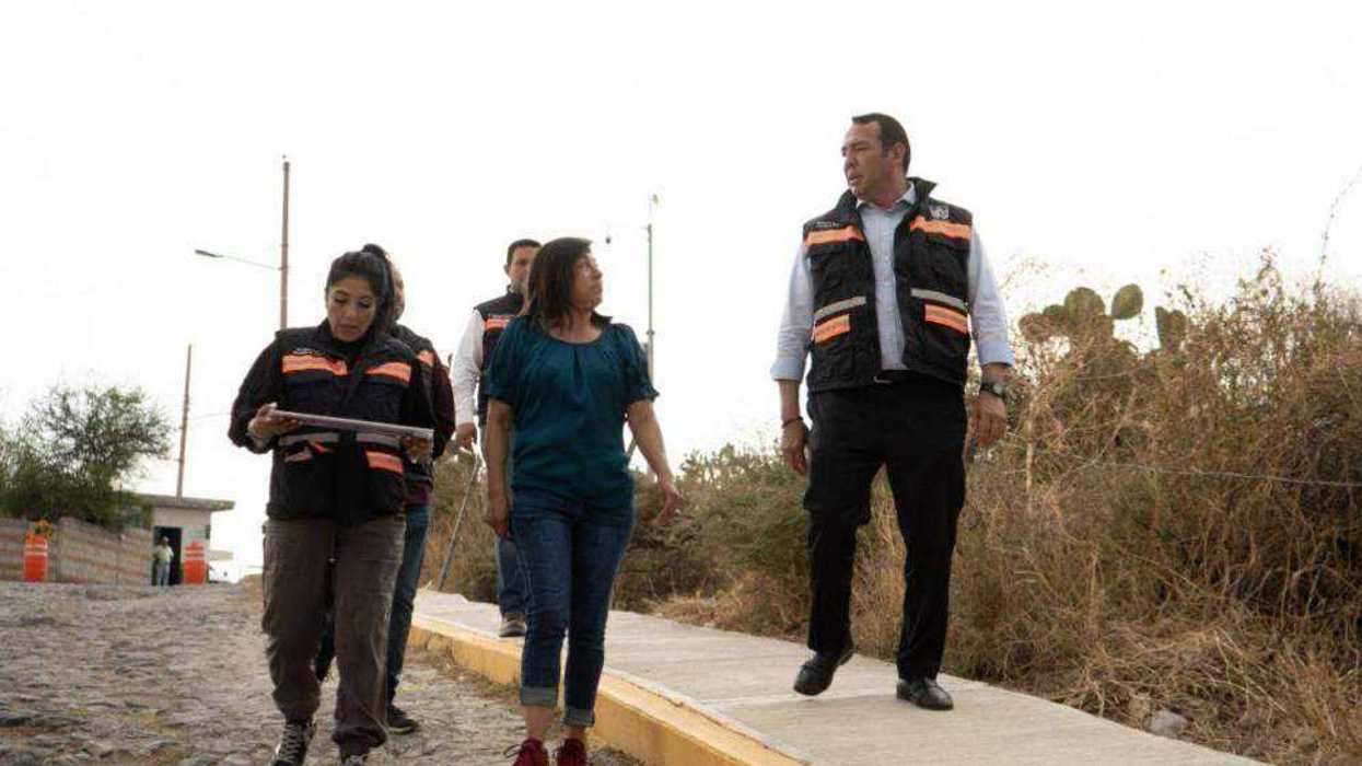 San Juan del Río entrega obras de movilidad segura en calles Palomares y Providencia.