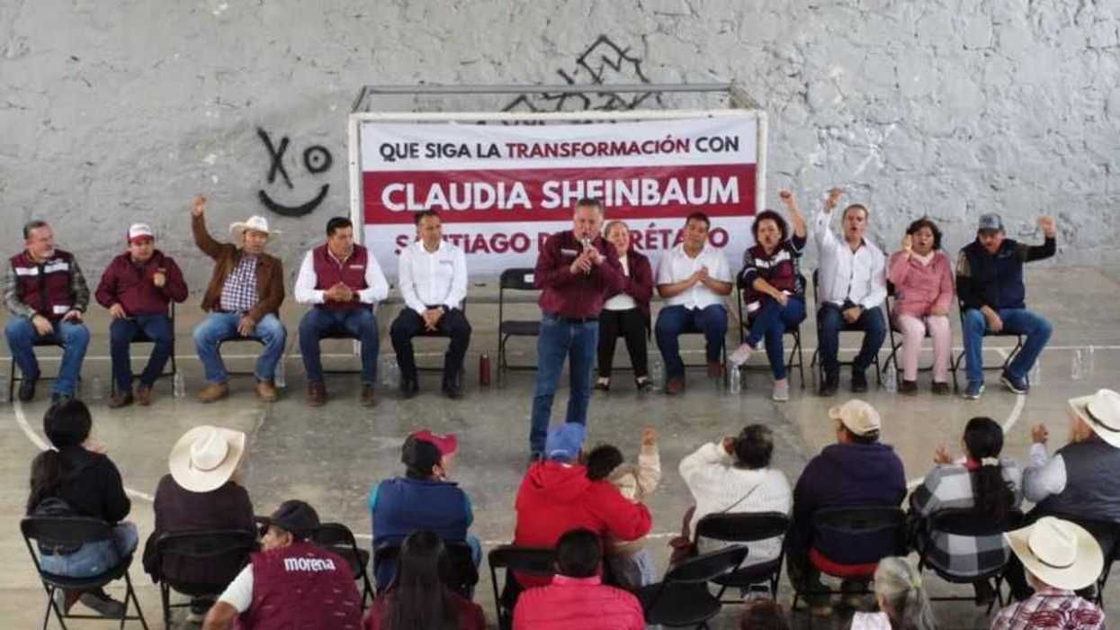 Santiago Nieto enfatiza la unidad de MORENA en la Sierra Gorda.