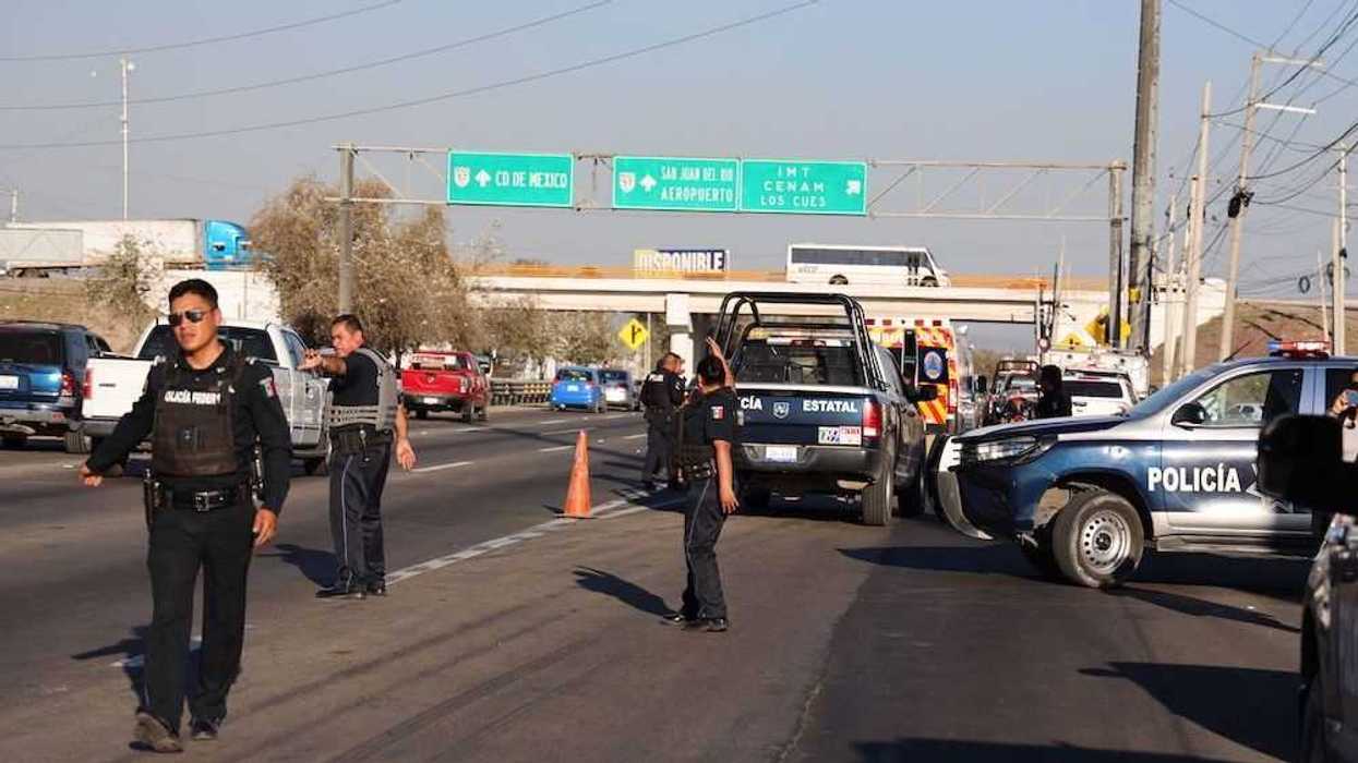 Se accidentan patrullas en la México Querétaro