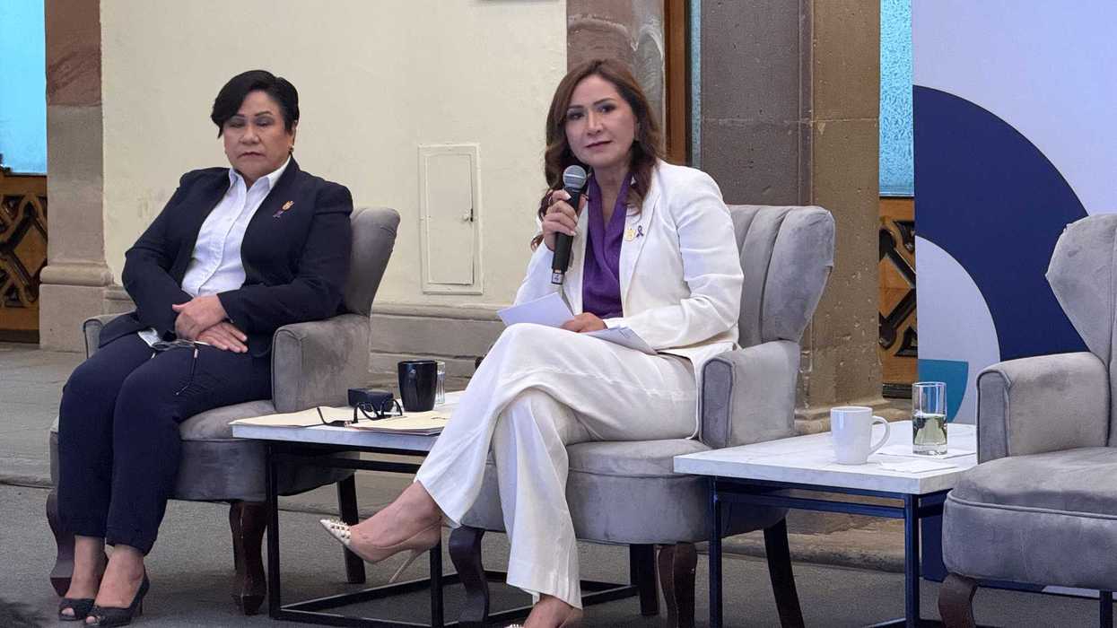 Secretaria de las Mujeres Sonia Rocha presenta cifras de atención a mujeres por violencia en Querétaro durante rueda de prensa