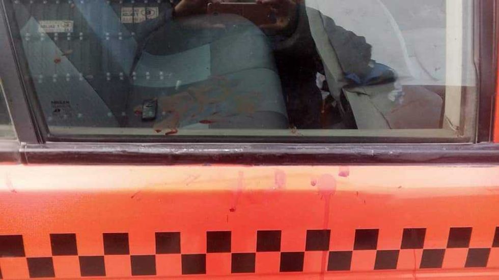 seguridad lesionado taxi
