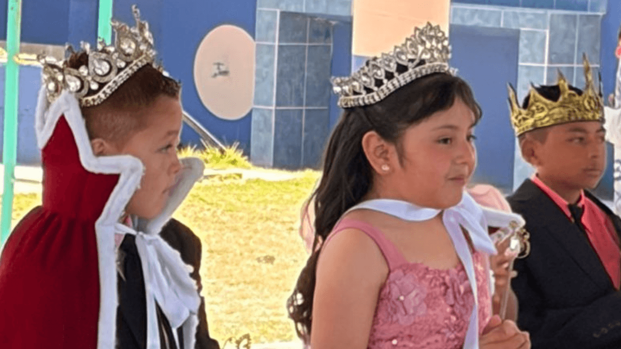 Sofía Villafuerte Remigio y José Pablo Jiménez Huitrón, reyes de primavera 2026 de la Telesecundaria 524 de San Lorenzo, Nopala de Villagrán, Hidalgo