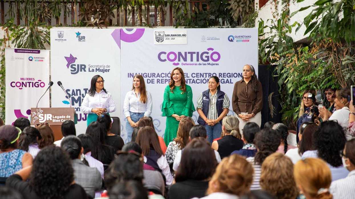 Sonia Rocha y Judith Ortiz Monroy presiden inauguración conjunta del Centro Regional de Representación Legal en San Juan del Río.