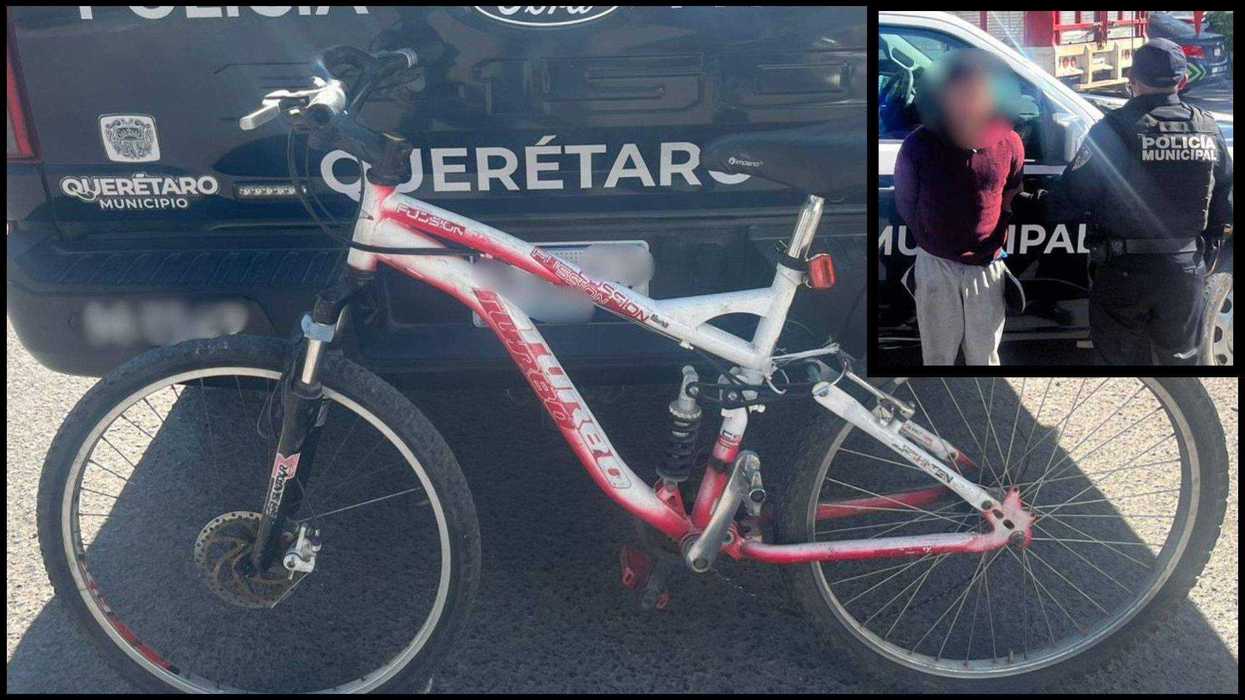 Sujeto fue trasladado por SSPMQ a Fiscalía General tras ser acusado de robo de bicicleta y agresión a guardia de seguridad privada en centro comercial.