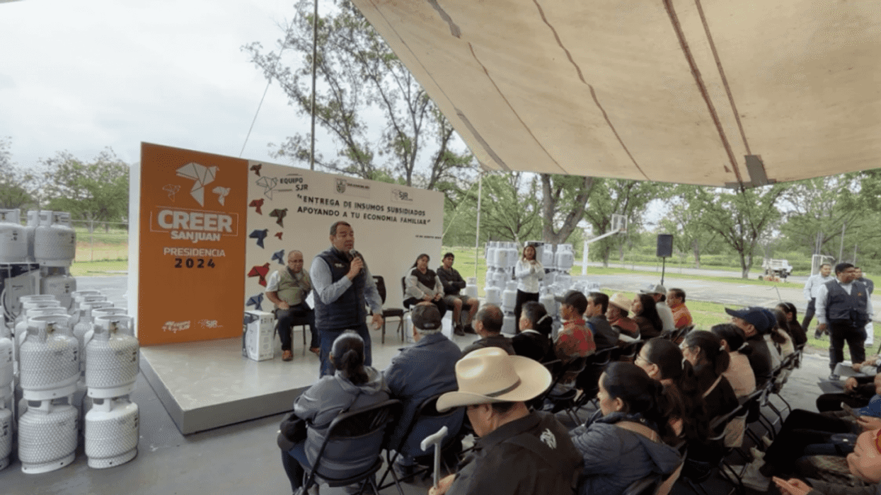 Tanques de gas subsidiados para apoyar la economía familiar en San Juan del Río.