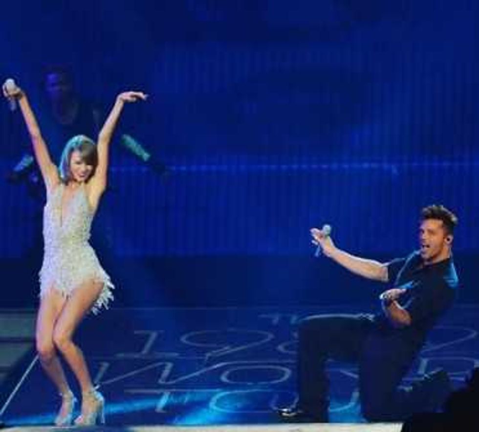 Taylor Swift y Ricky Martin.