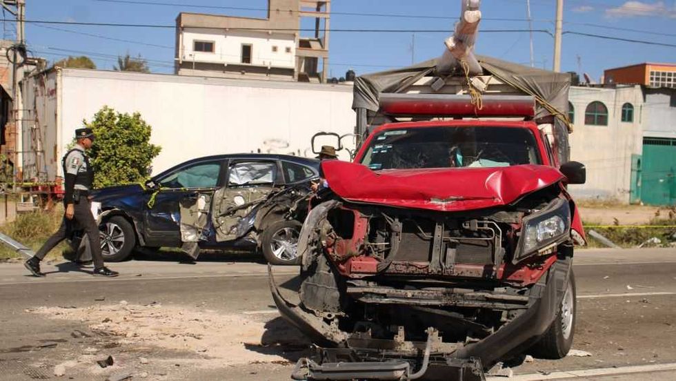 Trágica muerte de bebé en brutal carambola en la México Querétaro.(Fotos: Leslye Aparicio).