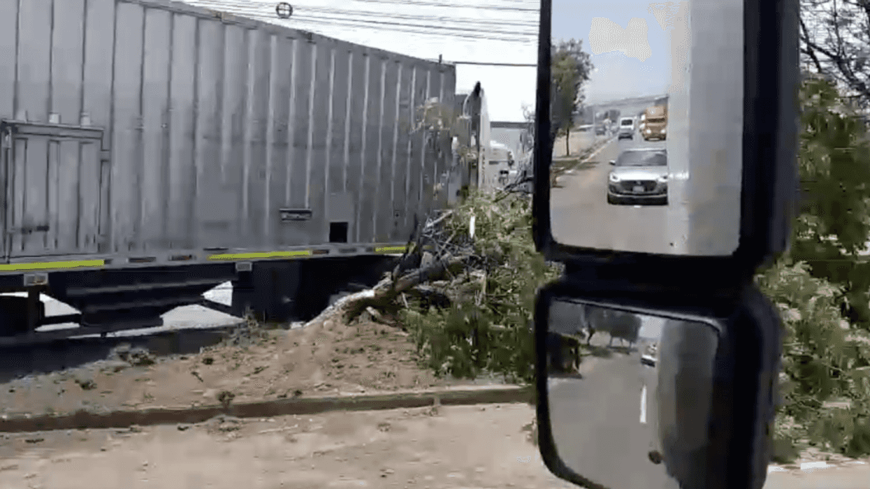 Trailer pierde el control y provoca aparatoso accidente en la carretera estatal 100.