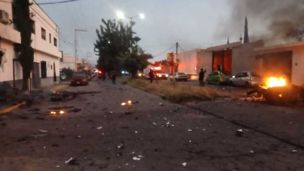 Tres policías heridos por explosión de coche bomba en Acámbaro. Foto: Ilustrativa/ Facebook/Seguridad Pública Acámbaro, Gto.