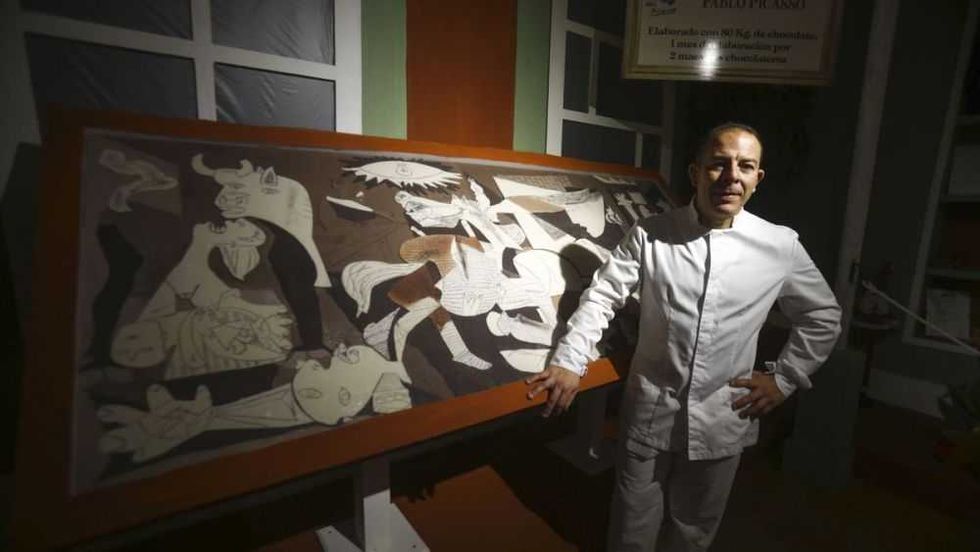 Un dulce homenaje a Picasso y el Guernica. EFE/Salas.