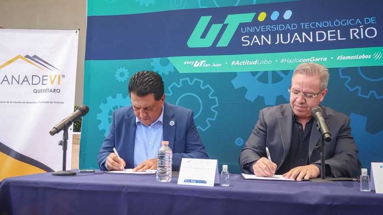 Universidad Tecnológica de San Juan del Río y CANADEVI Firman Convenio.