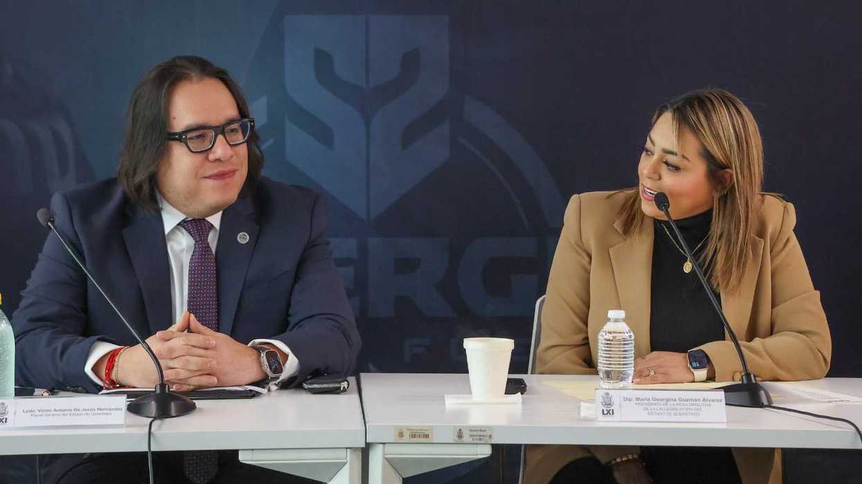 Víctor Antonio de Jesús Hernández, Fiscal General de Querétaro, durante presentación estrategia SINERGIA ante LXI Legislatura del estado