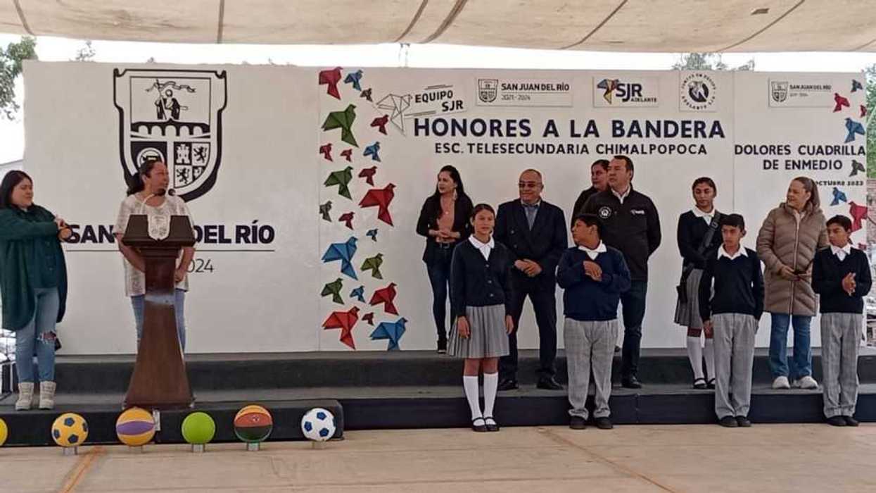 Visita Roberto Cabrera Telesecundaria Chimalpopoca, en La Cuadrilla.