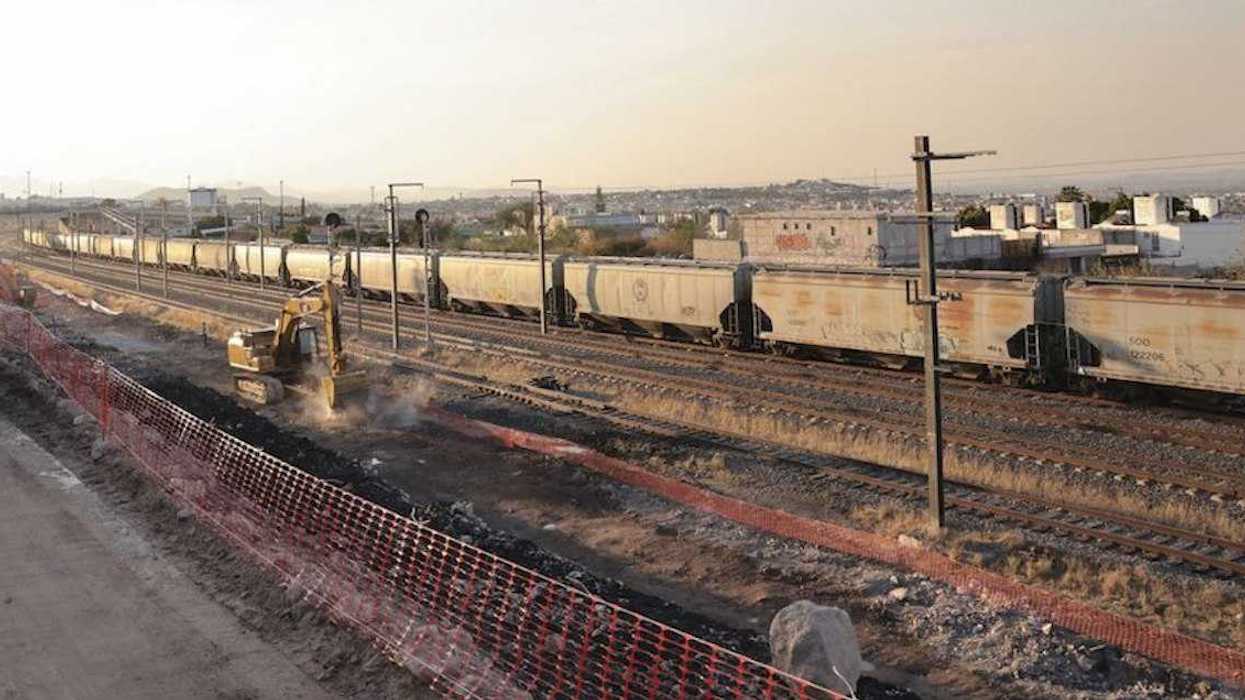 Vista de la zona de la estación del tren en San Juan del Río, donde se proyectan obras complementarias de movilidad.