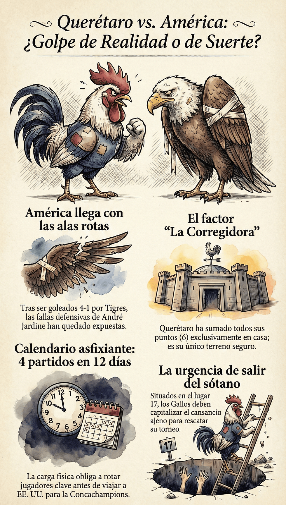 Vista del Estadio Corregidora previo al partido Quer\u00e9taro vs Am\u00e9rica por la jornada 10 del Clausura 2026