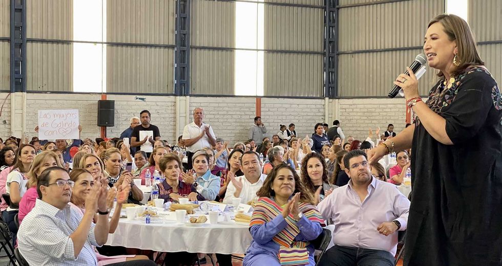 Xóchitl Gálvez resalta en San Juan del Río crecimiento de Querétaro.