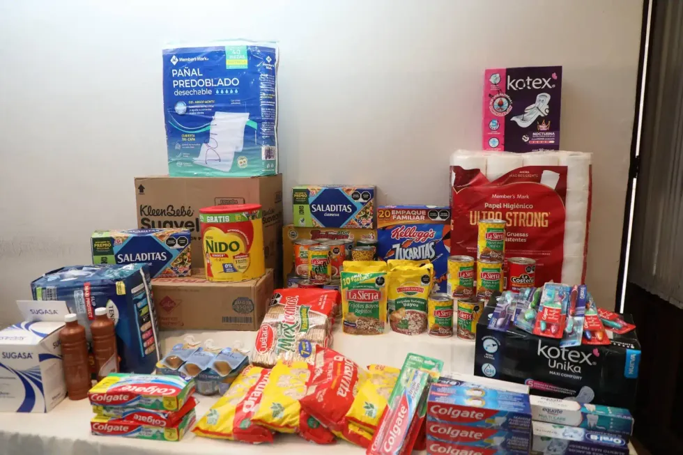 y productos de higiene reunidos para damnificados de Venezuela