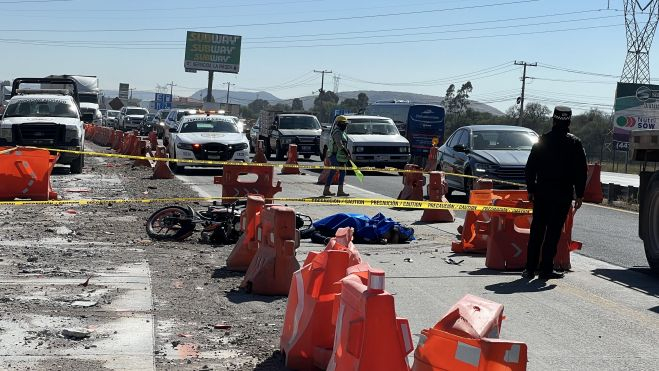 Trágica muerte de mujer motociclista en la México Querétaro