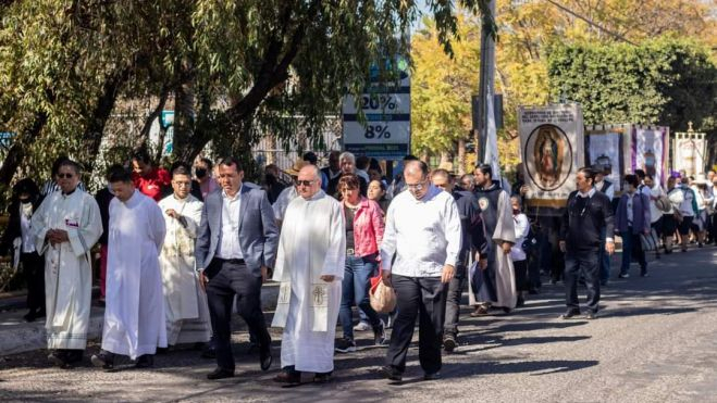 La parroquia de San Juan Bautista, perteneciente al municipio de San Juan del Río, celebró la llegada del Presbítero Jorge Hernández Nieto, quien fungirá a partir de hoy como párroco. 