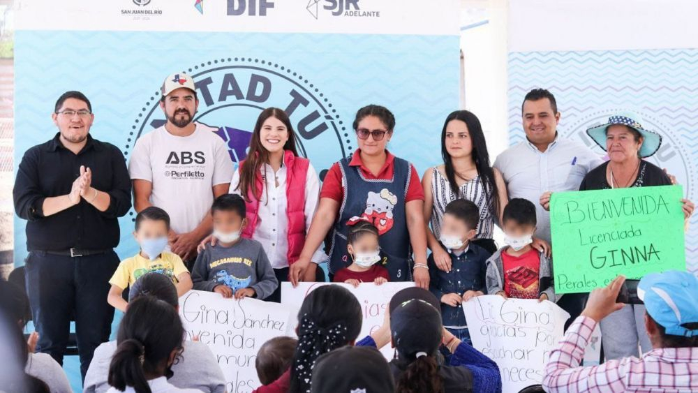 Apoya DIF municipal a jardín de niños en Perales, San Juan del Río.