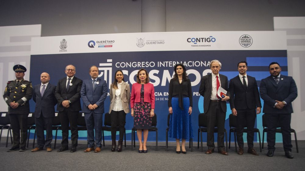 Inauguración del Congreso Internacional Cosmos Transparencia y Eficacia en Justicia Penal en Querétaro.