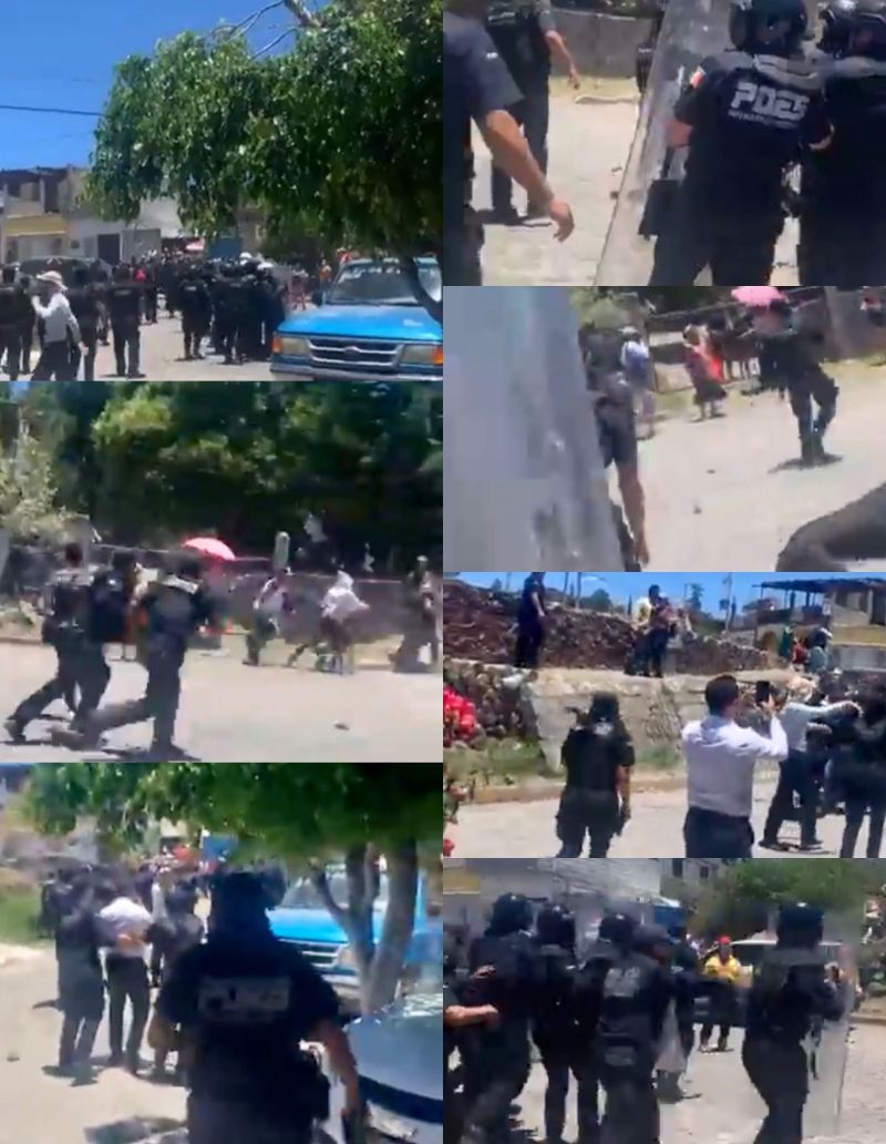 Violencia: Se enfrentan policías y comuneros en Escolásticas.