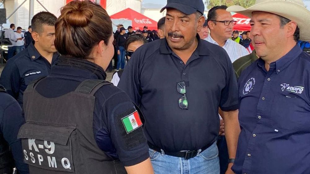 Despliegan operativo de seguridad en Feria Nacional San Juan del Río.