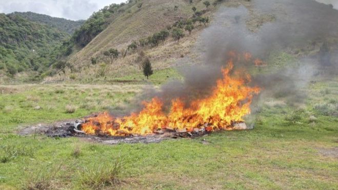 Incineran más de 200 kilos de drogas en Nayarit.