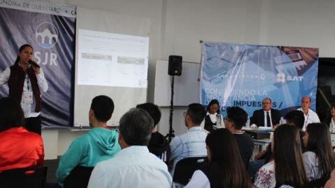 Imparte CANACINTRA taller en temas fiscales y servicios del SAT en Querétaro.