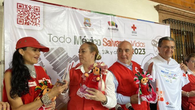 Anuncia Cruz Roja carrera atlética en Amealco para recaudar fondos.